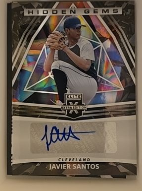 2022 Panini Elite Extra Edition #HG-JS Javier Santos Hidden Gems Signatures — front