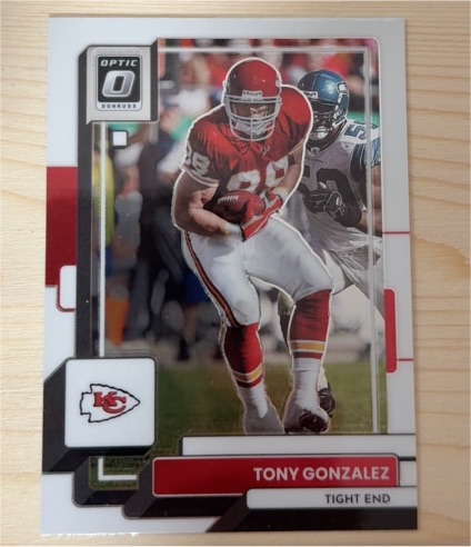 2022 Donruss Optic #100 Tony Gonzalez — front
