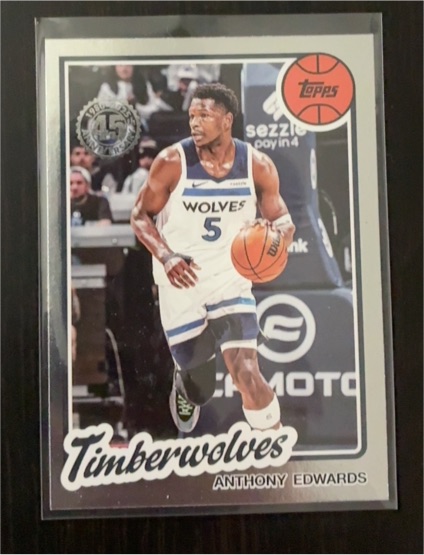 2025-26 Topps Basketball 1980 45th Anniversary #80BK-90 Anthony Edwards — front