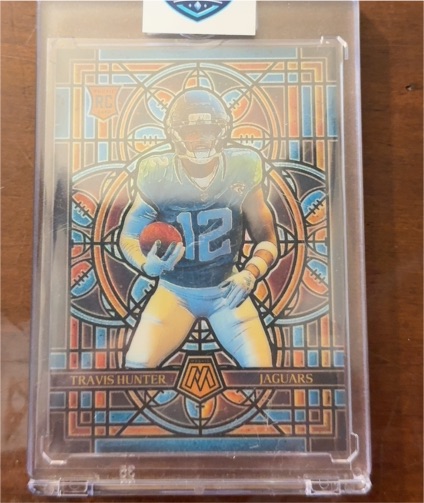 2025 Panini Mosaic Stained Glass Travis Hunter Rookie — front
