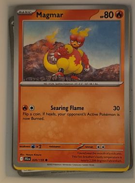 2023 Pokémon TCG Journey Together #020 Magmar — front