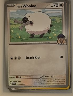 2025 Pokémon Journey Together #135 Hop's Wooloo — front