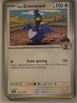 2025 Pokémon Journey Together #138 Hop's Cramorant — front