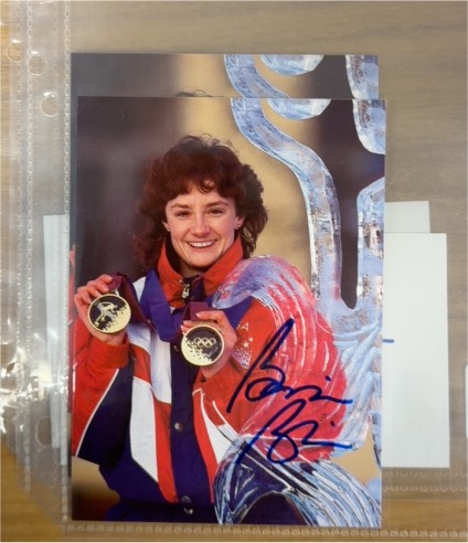 Bonnie Blair Signed 4x6 Photo USA Olympic Speed Skating — front