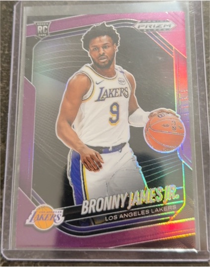 2024-25 Panini Prizm Black #94 Bronny James Jr. — front