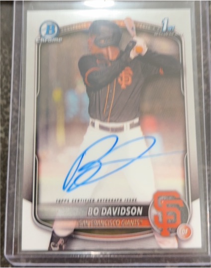 2025 Bowman Chrome #CPA-BD Bo Davidson — front