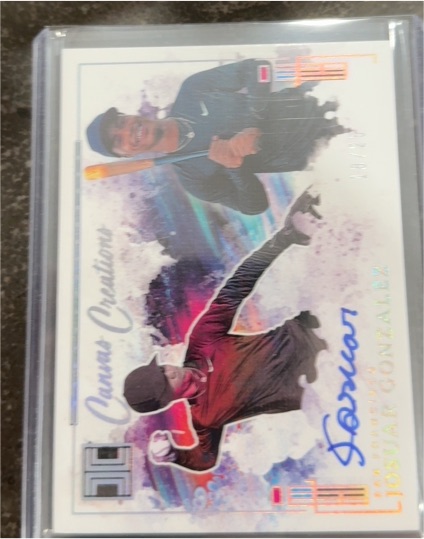 2024 Panini Impeccable Canvas Creations #CCS-LP Liover Peguero — front