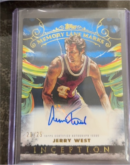 2024 Topps Inception Memory Lane Marks #Jerry West — front
