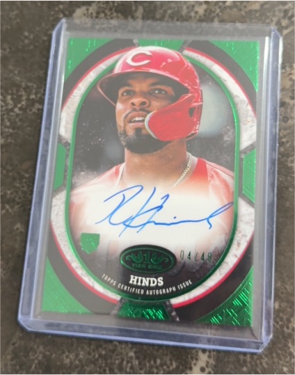 2025 Topps Tier One #TOS-RH Rece Hinds — front