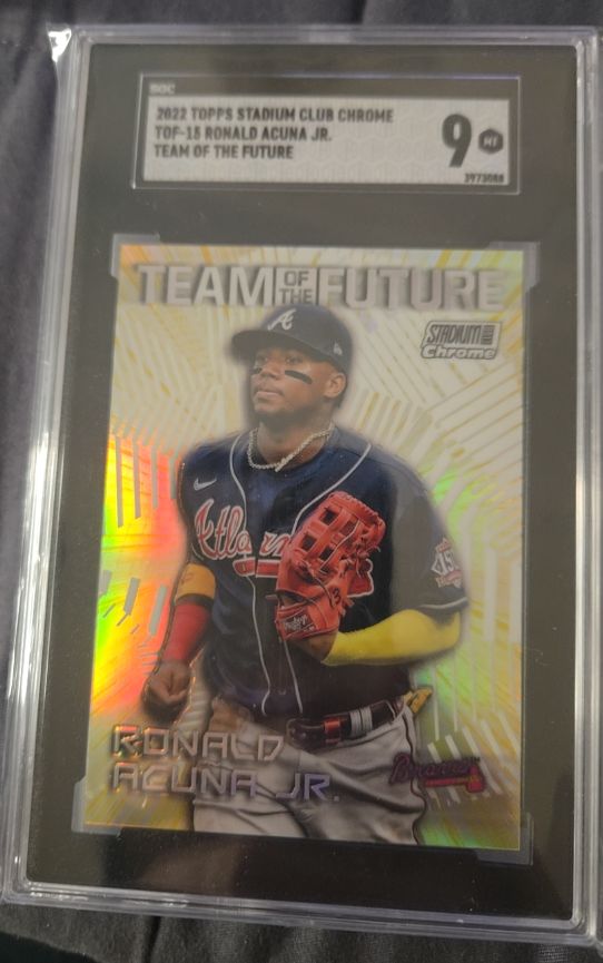 2022 Topps Stadium Club Chrome #TOF-15 Ronald Acuna Jr. Team of the Future — front