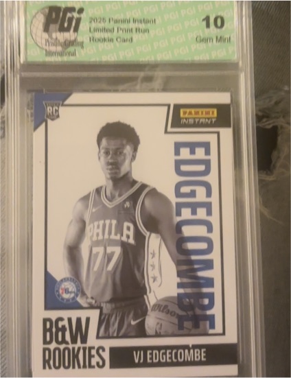 2025 Panini Instant #BWR-28 VJ Edgecombe — front