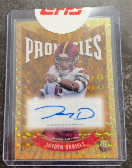 2024 Topps Finest Prodigies #P-JD Jayden Daniels — front