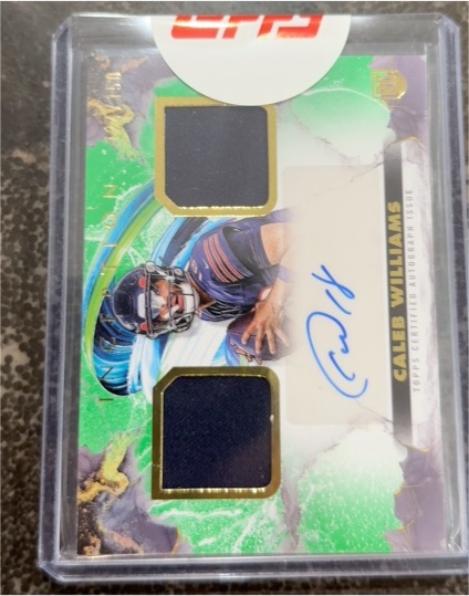 2024 Topps Inception Franchise Foundation Caleb Williams RPA #FFRA-CW — front