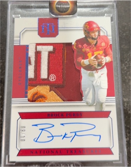 2024 Panini National Treasures Collegiate #60 Brock Purdy — front