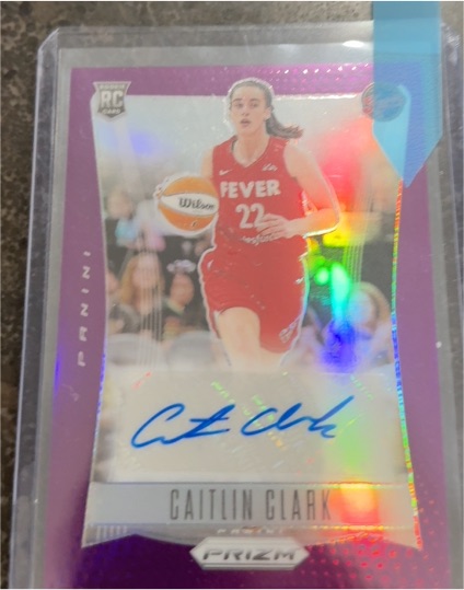 2024 Panini Prizm WNBA Throwback Signatures #TBCC Caitlin Clark — front