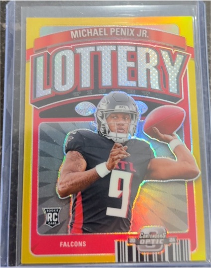 2024 Panini Contenders Optic Lottery Ticket Michael Penix Jr. — front