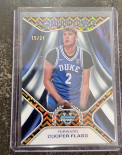 2024 Bowman Chrome University #CI-1 Cooper Flagg Campus Icons — front
