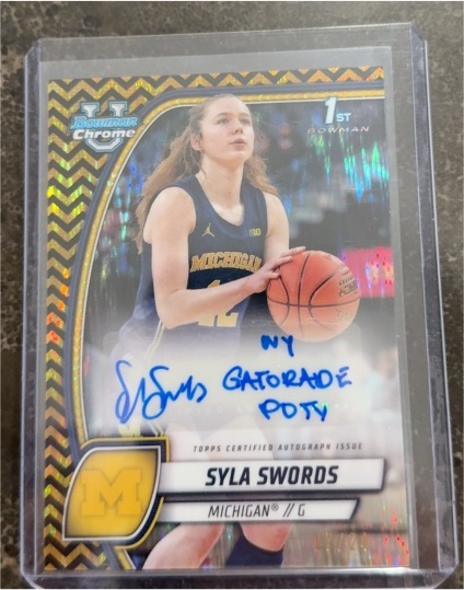 2024-25 Bowman Chrome University #65 Syla Swords — front