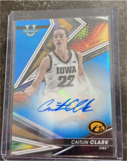 2022 Bowman University Best #BOA-CC Caitlin Clark — front