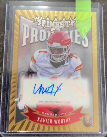 2024 Topps Finest Prodigies #P-XW Xavier Worthy — front