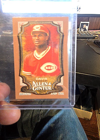 2024 Topps Allen & Ginter #330 Eric Davis Mini Gold — front
