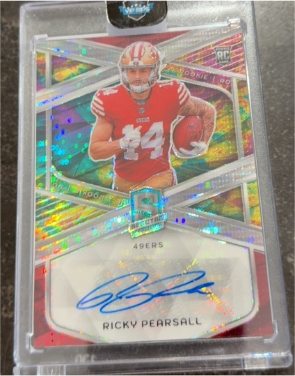 2024 Panini Spectra #RA-RPL Ricky Pearsall Rookie Card Autograph — front