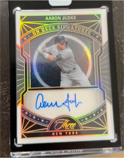 2024 Panini Three And Two On Deck Signatures Aaron Judge — front