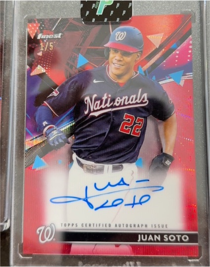 2021 Topps Finest #FA-JS Juan Soto — front