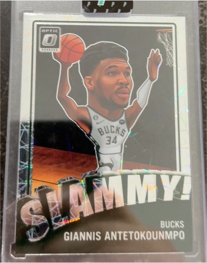 2023 Donruss Optic Slammy! Giannis Antetokounmpo — front