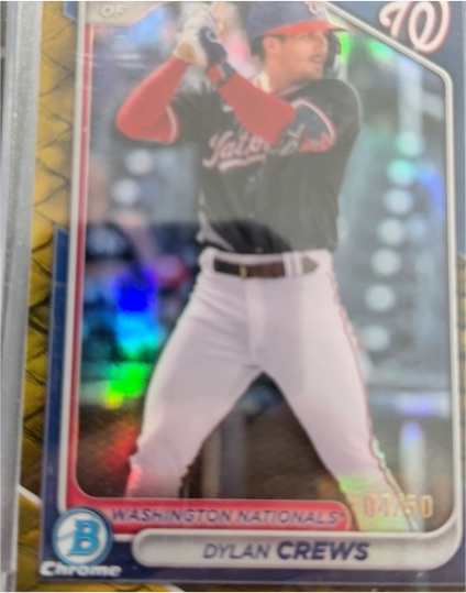 2024 Bowman Chrome #BCP-193 Dylan Crews — front