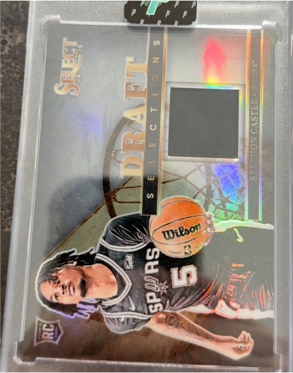2024-25 Panini Select Draft Selections Memorabilia Silver #DSM-CAS Stephon Castle — front
