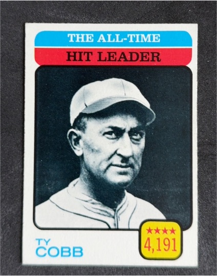 1973 Topps #471 The All-Time Hit Leader Ty Cobb — front