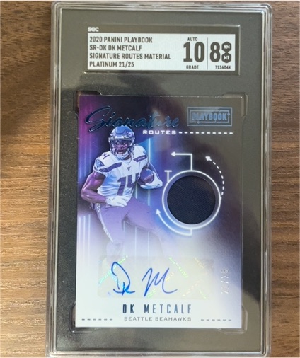 2020 Panini Playbook #SR-DK DK Metcalf — front