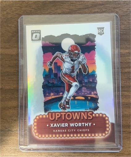 2024 Panini Donruss Optic #7 Xavier Worthy Uptowns Rookie Card — front