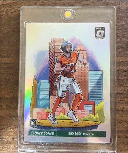 2024 Panini Donruss Optic Downtown #19 Bo Nix Rookie — front