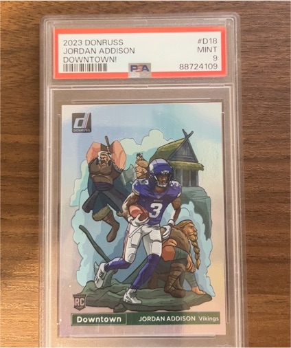 2023 Donruss #D18 Jordan Addison Downtown! — front