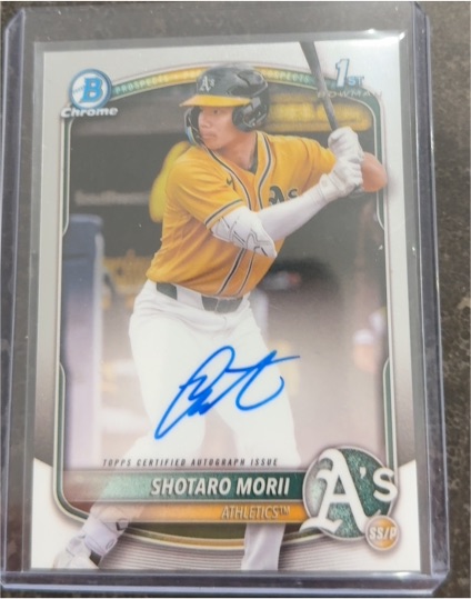 2025 Bowman Chrome #CPA-SM Shotaro Morii — front