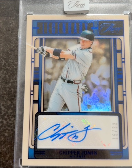 2025 Panini Three and Two Legendary #LS-CJ Chipper Jones — front