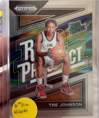 2024 Panini Prizm Draft Picks Rated Prospect #15 Tre Johnson — front