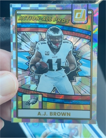 2025 Donruss #AAP-ABR A.J. Brown Action-All Pros — front