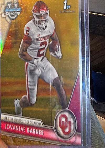 2023 Bowman Chrome #196 Jovantae Barnes — front