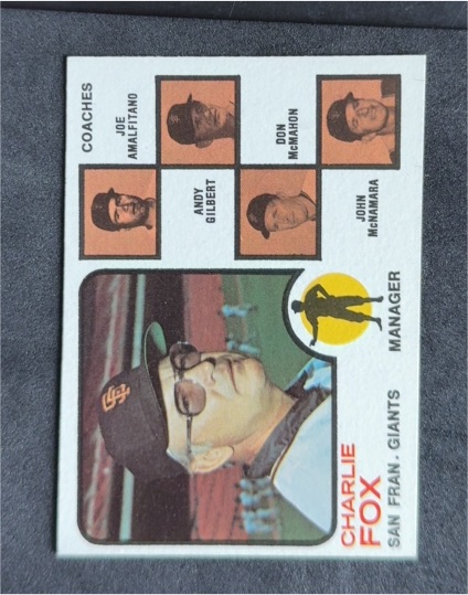 1973 Topps #252 Charlie Fox — front