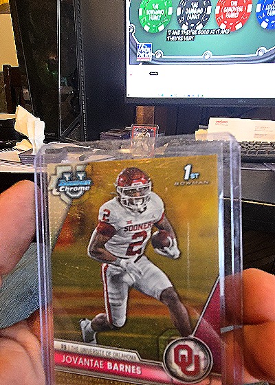 2023 Bowman Chrome #196 Jovantae Barnes — front