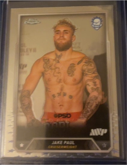 2024 Topps Chrome Boxing #1 Jake Paul Rookie — front