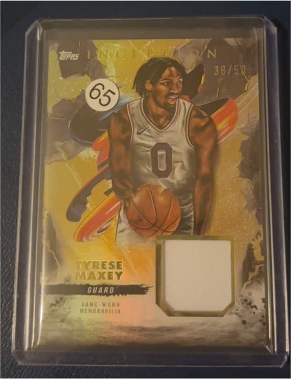 2025 Topps Inception #38/50 Tyrese Maxey — front