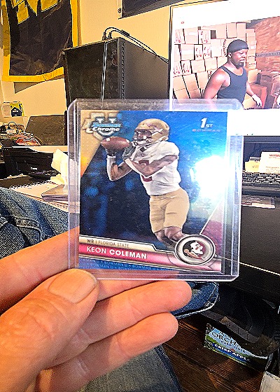 2023 Bowman University Chrome #126 Keon Coleman — front