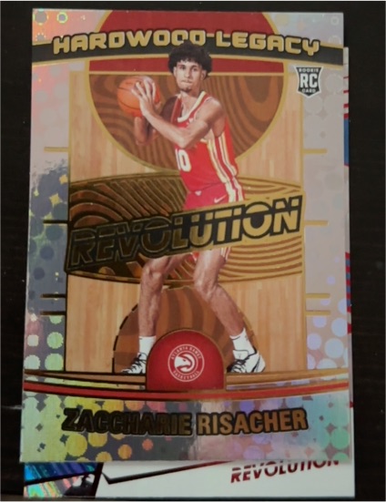 2024-25 Panini Revolution #21 Zaccharie Risacher Hardwood Legacy Rookie — front