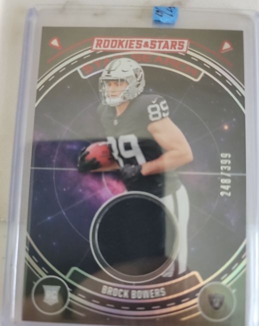 2024 Panini Rookies & Stars Star Search Patch #YO-BBS Brock Bowers — front