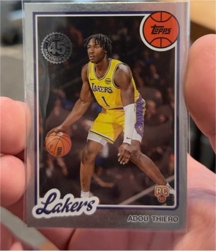 2025 Topps Basketball 45th Anniversary #80BK-79 Adou Thiero — front