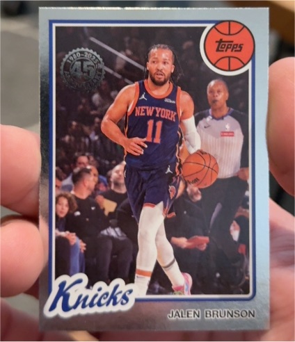 2025-26 Topps Basketball #80BK-95 Jalen Brunson — front